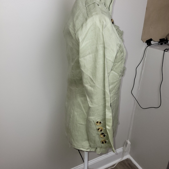 Luii Anthropologie Linen Blend Jacket Small New - Picture 8 of 13